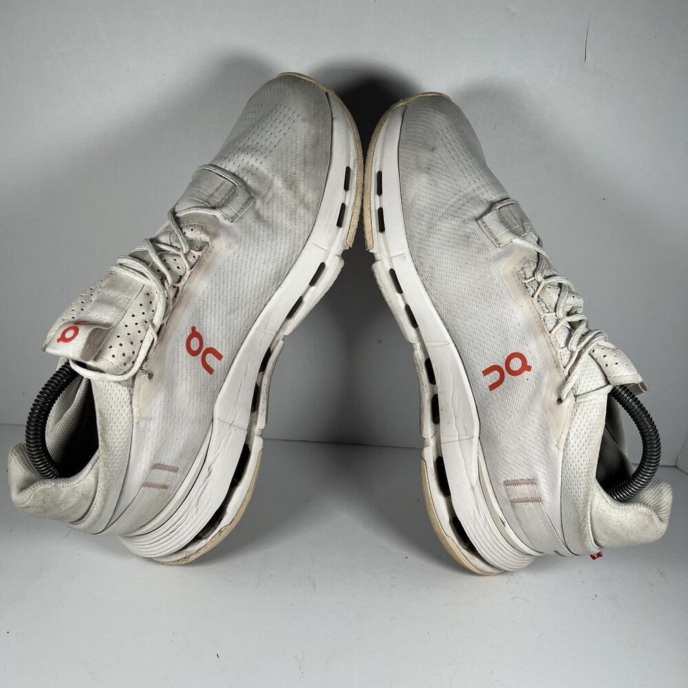 On Cloudnova 2 White/Flame Lace Up Athletic Running Shoes Sneakers Men's Size 9 - Picture 5 of 7
